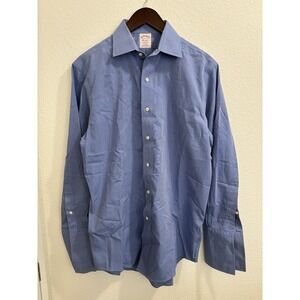 Brooks Brothers Men's‎ Dress Shirt 14.5/32 Non-Iron Traditional Fit Cotton Blue